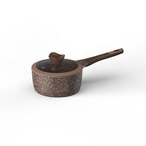 Batterie de cuisine en aluminium au design moderne Casserole à frire antiadhésive en forme d'écailles de <span class=keywords><strong>poisson</strong></span> avec revêtement en marbre pour usage domestique - Product Image 4