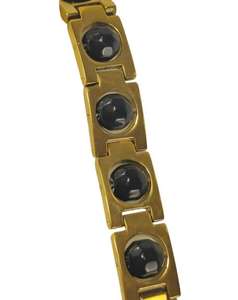 Turmalina de energía natural Pulsera de acero de titanio Alivio del dolor hipoalergénico Alivio del estrés Soporte para dormir Estilo de moda - Product Image 6