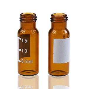 Klarglas-Mikro proben fläschchen 1ml 2ml flache Form mit PTFE/Silikon-Septa für die <span class=keywords><strong>HPLC</strong></span>/GC-Analyse im Karton verpackt - Product Image 2