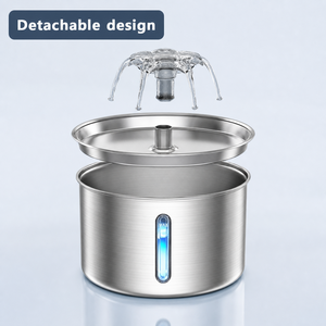 <span class=keywords><strong>Bebedero</strong></span> Moderno y Duradero de Acero Inoxidable <span class=keywords><strong>para</strong></span> Mascotas, Dispensador Automático de Agua <span class=keywords><strong>para</strong></span> Perros y <span class=keywords><strong>Gatos</strong></span> de 3L con Filtro de Ciclo, Enchufe <span class=keywords><strong>para</strong></span> EE. UU., UE y Reino Unido, Uso en Interiores - Product Image 5