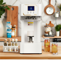 Machine de scellage entièrement automatique pour canettes PET, machine de mise en conserve de boissons, machine de scellage pour canettes de jus en plastique jetables 500ML 330ML