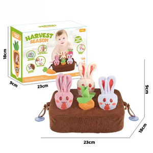 Jeu de récolte en peluche Lapin et Radis EPT, Jouet sensoriel éducatif à tirer et planter pour les tout-petits - Product Image 6