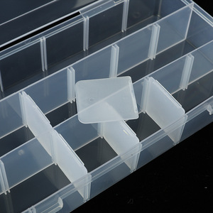 Transparent Plastic Storage Box 18 Grids With Lid For Jewelry Parts Organization PPCapacity 1-3L - Product Image 4