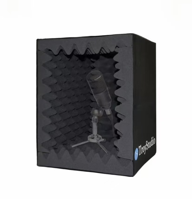 5 Panels Modern Studio Microphone Isolation Shield Foldable Portable High Density Sound-Absorbing Foam Panel NRC 30dB Hanging