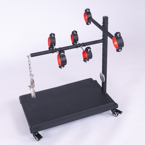 快適なBDSM拘束具、高さ調節可能なパッド入りサポートバー、安全なロックシステム、カップルのためのロマンチックな寝室での親密なプレイに最適 - Product Image 6