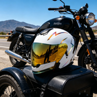 Casque de moto intégral unisexe certifié DOT et ECE, en ABS, à libération rapide, personnalisable, léger, toutes saisons, fabriqué en Chine