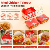 Boîtes d'emballage alimentaire personnalisées pour plats à emporter, emballages de qualité alimentaire pour poulet frit, hamburgers, frites