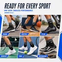 Chaussettes de sport respirantes et confortables pour le basket-ball, la course à pied et l'entraînement, avec logo personnalisé en tricot, en coton, pour adultes, personnalisables