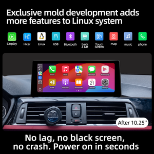 Sistem Linux Google mobil Multimedia navigasi GPS pemutar Carplay untuk BMW 3 Series E90 E92 E93 F30 F35 F80 2006-2017 - Product Image 3