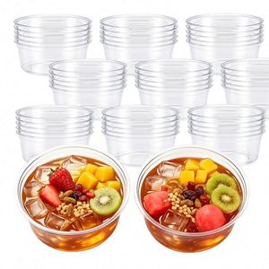 Tazón Desechable de PET para Ensalada de 12 oz, Tazón para Helado, Tazón para Pizza de Frutas y Verduras, Resistente a Bajas Temperaturas y Engrosado - Product Image 1