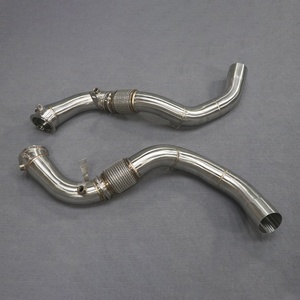 2022 Superior Quality Downpipe for BMW X53 X6M F95 F96 4.4T S63 Exhaust Pipes Diameter Reducing Straight Downpipe - Product Image 6