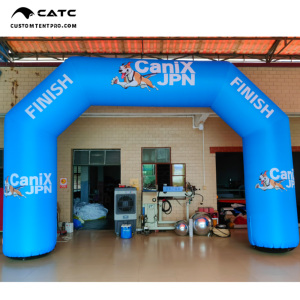 Arche de sport gonflable personnalisée pour chiens CATC |   Porte d'arrivée de course de canicross |   Arche de départ personnalisée pour événements canins | Conception de mascotte | MOQ-1 - Product Image 1