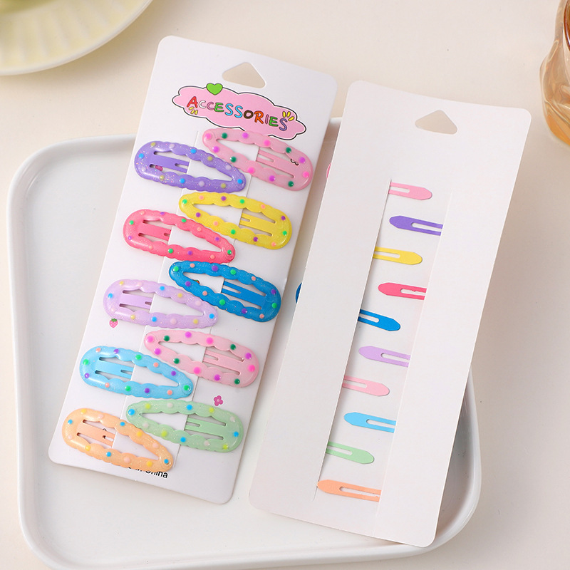 Clip de lágrima con puntos de colores, 4,7*1,6 cm, 20,6 g