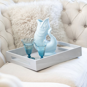 Large Ottoman <strong>Tray</strong> with Handles Spill Proof Serving <strong>Tray</strong> Organizer <strong>Tray</strong> <strong>Decorative</strong> <strong>for</strong> Living Room Bedroom Kitchen - Product Image 4