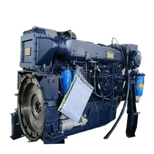 Air Cooled 550HP Mesin Diesel Laut untuk Perahu