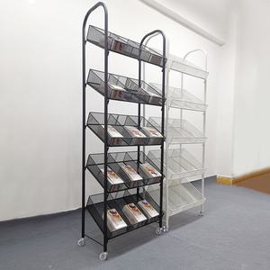 CHuimei Yx-005 Espositore Verticale Multistrato Personalizzato in Filo Metallico Verniciato a Polvere Eco-Friendly per Negozi di Cosmetici e Nail Art - Product Image 1