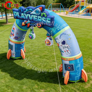 Opblaasbare boog voor buitenreclame, op maat gemaakte ruimtethema ruimteschip van nylon, 5m gigantisch - Product Image 3