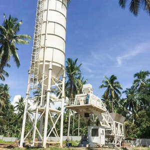25 to 240 M3/h Mobile <b>Concrete</b> <b>Batch</b> <b>Plant</b> Planning Production Line with Powder Silo for Construction Industries - Product Image 1