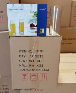 <span class=keywords><strong>Vaso</strong></span> De Agua De Cristal <span class=keywords><strong>Highball</strong></span> De Sublimación De 9oz, 240ml, cristalería Collins lisa, 6 Uds., Copa cilíndrica para beber, Verre Vasos De Vidrio Copa - Product Image 4