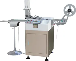 JC-3080 Ultrasonic Label Cut Machine Fully Automatic Garment Wash Care Label Cutting Machine with High Speed For Satin Ribbon