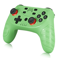 Manette de jeu sans fil avec double vibration turbo et support de téléphone à ventouses pour PC, téléphones mobiles Android/iOS et boîtiers TV