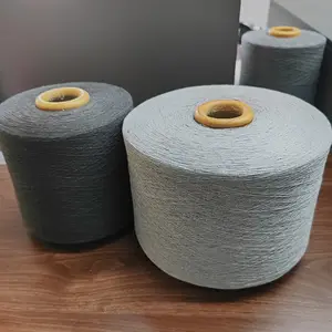 Calze in misto cotone riciclato Ne 12s Nm 20s lavorate a maglia in filo di cotone