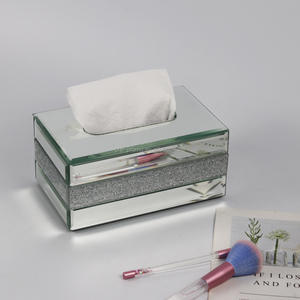 Toptan lüks Modern kontrast cam ayna doku saklama kutusu - Product Image 3