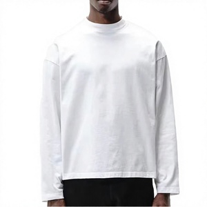 Camiseta de Manga Larga para Hombre, Estilo Moderno, Cuello Redondo, Estampado Digital, 280 g/m², Algodón, Corte Holgado - Product Image 2