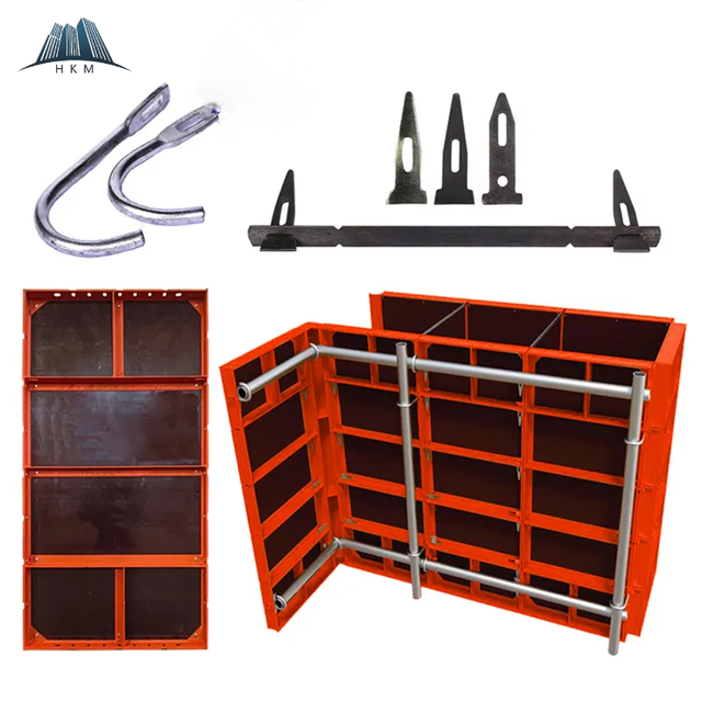 Metal Reusable Adjustable Concrete Forms Column Formwork With Plywood Birch for Building