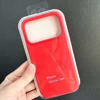 Coque de téléphone en silicone véritable, couleurs mates, antichoc souple, pour 18 Pro Max, 18 Pro, 17 Pro Max, 116 (MOQ 500)