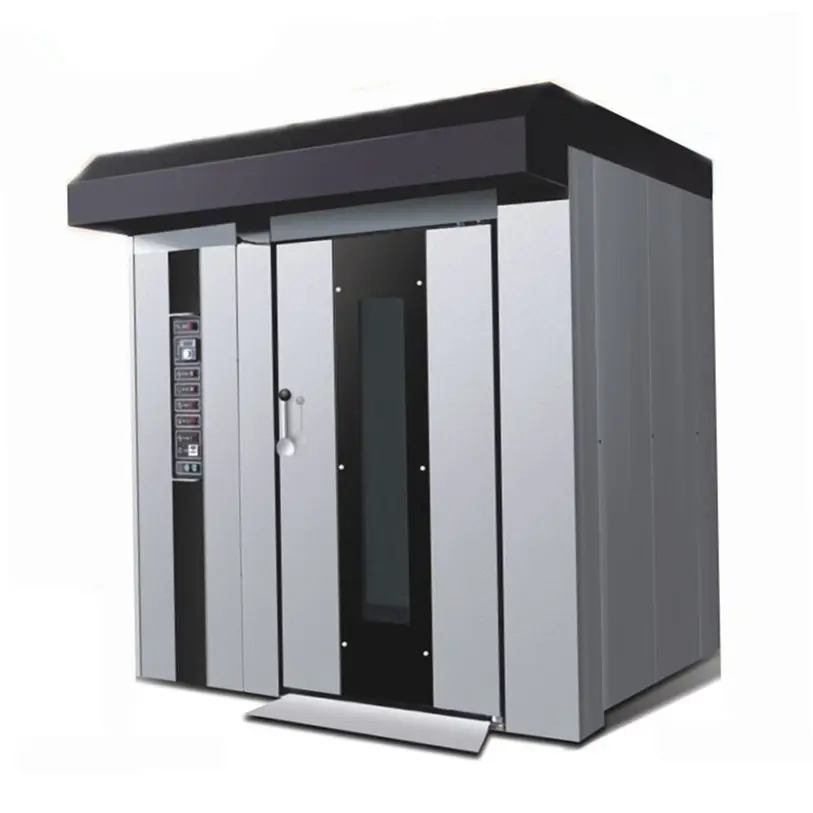 Equipo de cocina comercial horno rotativo eléctrico 32 senderos ventilación calefacción pizza equipo para hornear horno rotativo para panadería