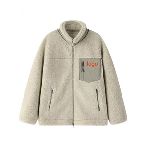 Giacca in Pile Teddy <span class=keywords><strong>Sherpa</strong></span> per Uomo con Zip Integrale Personalizzabile con Logo OEM - Product Image 2