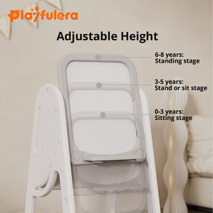 Kinder 4-in-1 Staffelei & Bücherregal - Multifunktionales Spielzeug, Zeichenbrett, Schreibtisch, Bücherregal und Esstisch für Alter 1-9 - Product Image 5