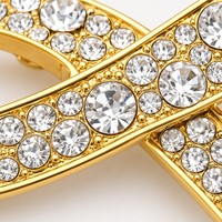 Épinglette en émail personnalisée de qualité supérieure, en or, entièrement ornée de strass, accessoire de mode de luxe, souvenir, fabricant