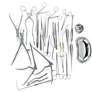 Pack complet d'instruments de chirurgie traumatique, outils médicaux cliniques robustes avec rétracteurs auto-serrants et porte-aiguilles - Product Image 1