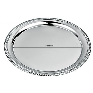 Vassoio Decorativo con Bordo Decorato Diametro 230 mm - Product Image 2