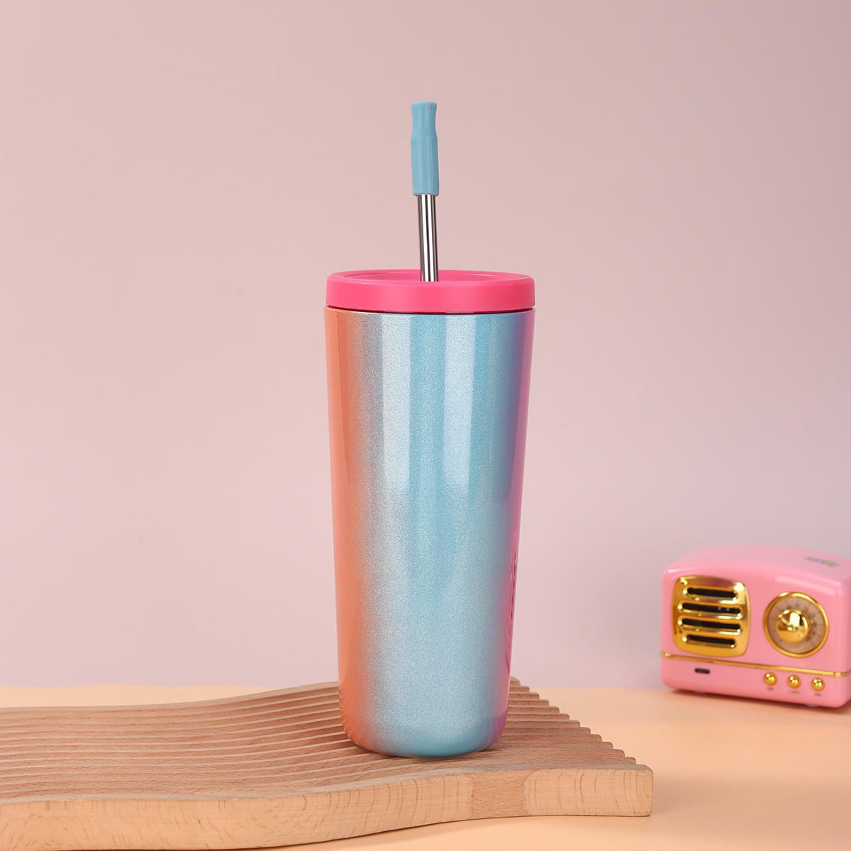 Blue powder gradient