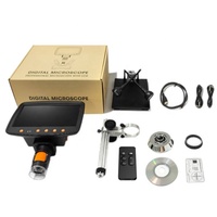 Mikroskop Digital Stereo Elektronik MS1 dengan Layar LCD 7 Inci Full HD 10MP dan 8 Lampu LED