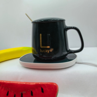 KZR vente en gros tasse électrique à contrôle de température intelligent offre directe coffret cadeau tasse à café en céramique mate à 55 degrés