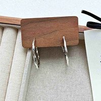 2025 nouveau avancé 925 en argent Sterling géométrique torsion émail boucles d'oreilles fête cadeaux bijoux