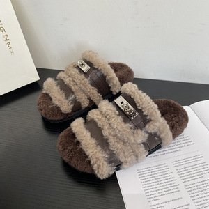 Pantofole Invernali <span class=keywords><strong>da</strong></span> <span class=keywords><strong>Donna</strong></span> Marrone <span class=keywords><strong>Blu</strong></span> Beige Rosa Carine con Punta Aperta Morbide <span class=keywords><strong>da</strong></span> Interno Tendenza Moda - Product Image 1