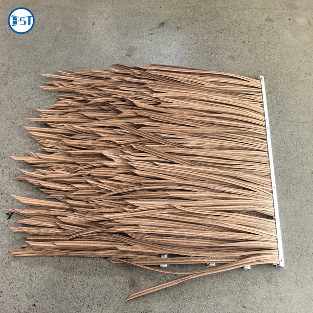 Cheap Price Artificial Thatch UV-protection Gazebo Thatch Roof Tiles Nylon PE Plastic Synthetic Thatch Roof