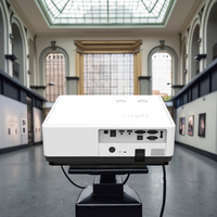 Projecteur laser VLU653 /3LCD pour les entreprises, l'éducation et les grands espaces, mise au point manuelle, 1080P, haut-parleurs intégrés, 6500-7000 lumens