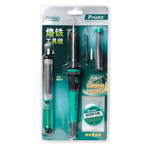 Kit de soudage Pro-Tech 40W, ensemble de six pièces avec flux de colophane et pompe à dessouder PK-916G - Product Image 3