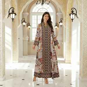 Abaya de luxe sur mesure avec tissu de haute qualité pour femmes musulmanes, robe de soirée (fournisseur OEM/ODM) - Product Image 3