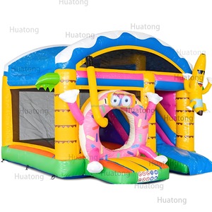 Lớn vui <span class=keywords><strong>Inflatable</strong></span> thư bị trả lại nhà <span class=keywords><strong>Inflatable</strong></span> trampolin nhảy lâu đài lâu đài <span class=keywords><strong>Inflatable</strong></span> với trượt cho trẻ em - Product Image 2