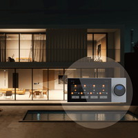 Panneau de commande intelligent KNX Zigbee avec écran tactile en aluminium, interrupteur intelligent entièrement automatique pour la domotique