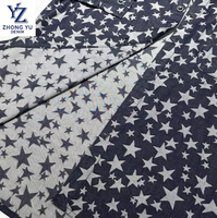 Tissu Jacquard 100% coton de haute qualité 6.3oz étoile à cinq branches poids lourd pour chaussures vêtements d'extérieur tissés teints en fil uni pour garçons
