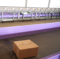 Machine de tri à courroies croisées industrielle pour un tri rapide et précis des colis, la manutention des matériaux et les centres logistiques modernes