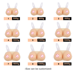 Forme de poitrine en silicone OEM/ODM 800g/pièce, amélioration mammaire, prothèse mammaire réaliste pour travesti ou transgenre - Product Image 4